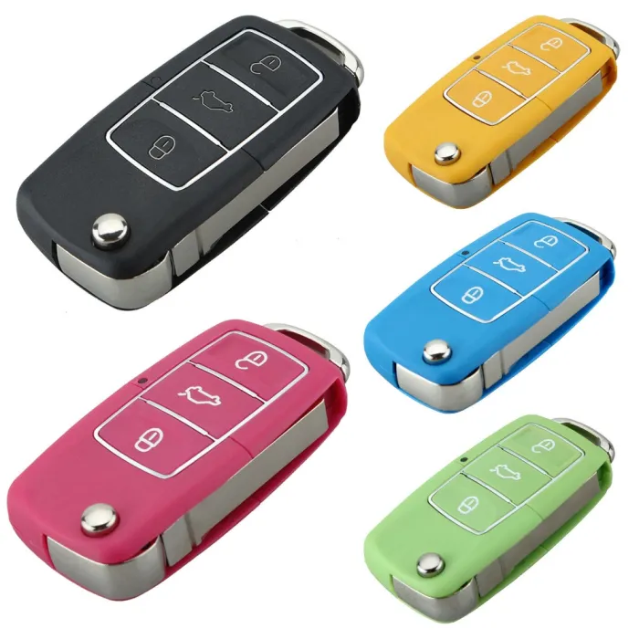 VW Jetta Beetle - 3 boutons - lame découpée - boîtier de clé de voiture distant - coque
